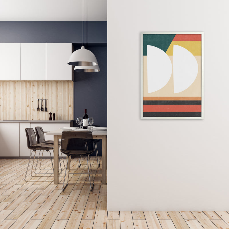 Mid Century Modern Art Print A A1 Oak Frame