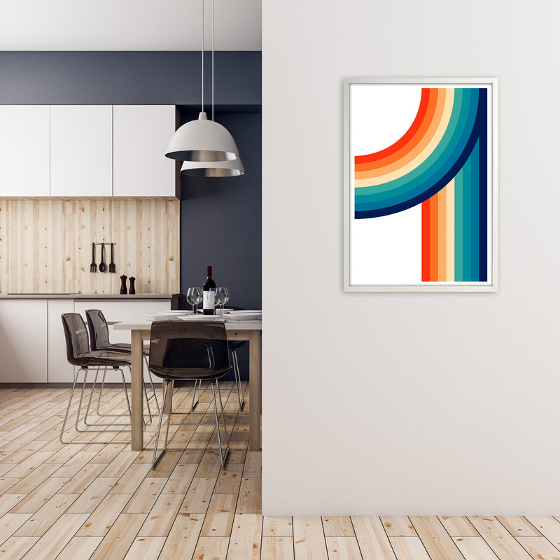 Rainbow Curve Two Original A1 Oak Frame