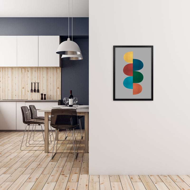 Mid Century Modern 1 Original A2 White Frame
