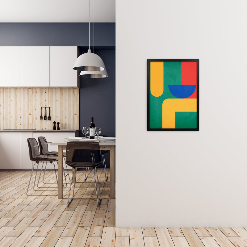 Abstract Pair Left Original B A2 White Frame
