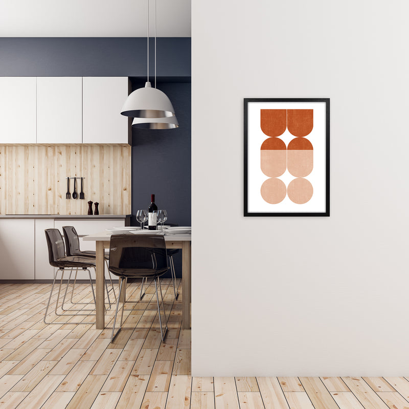Abstract Art A Modern Contemporary Art Print by Print Punk Studio A2 White Frame