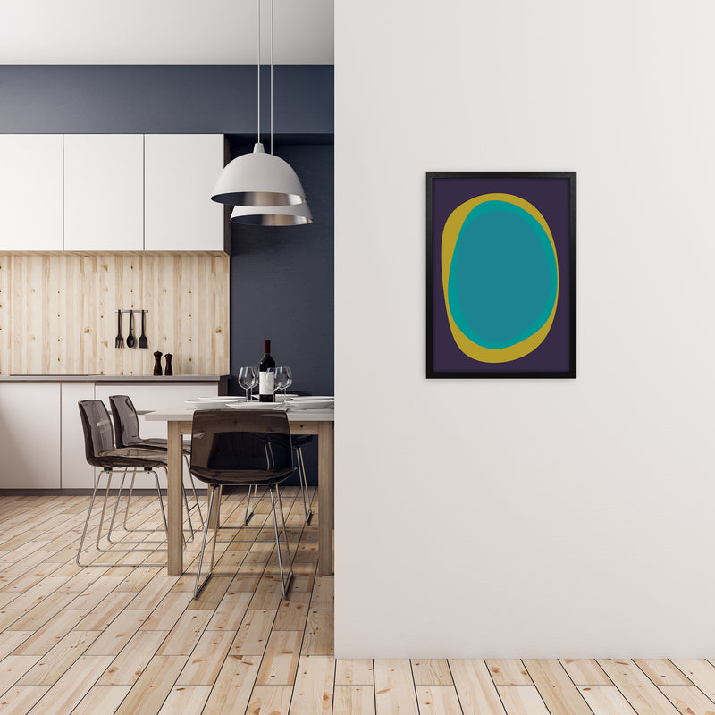 Colourful Bright Abstract Wall Art Print A A2 White Frame