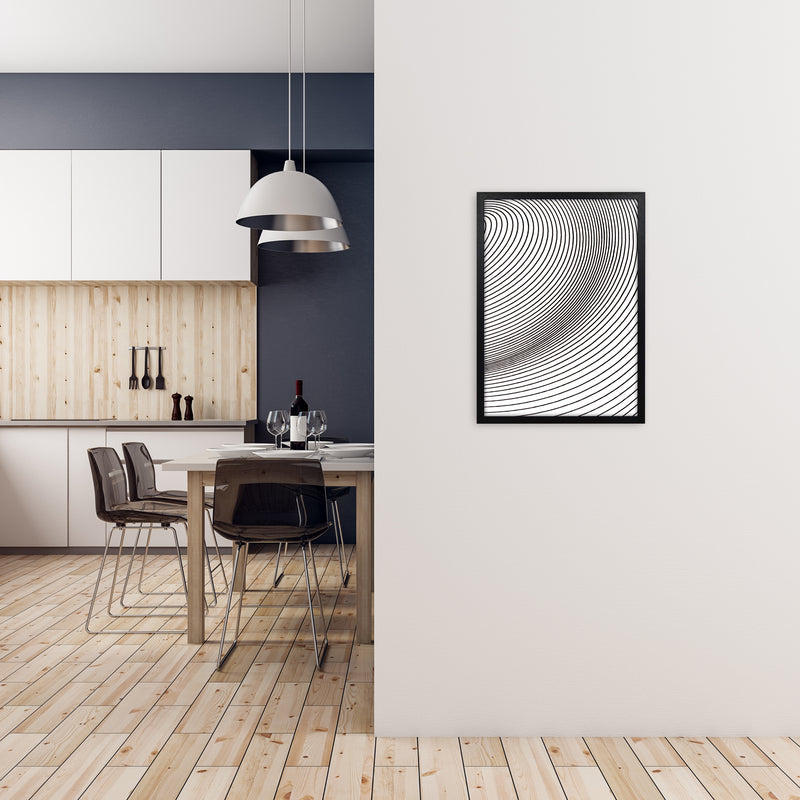 Black and White Line Drawing A2 White Frame