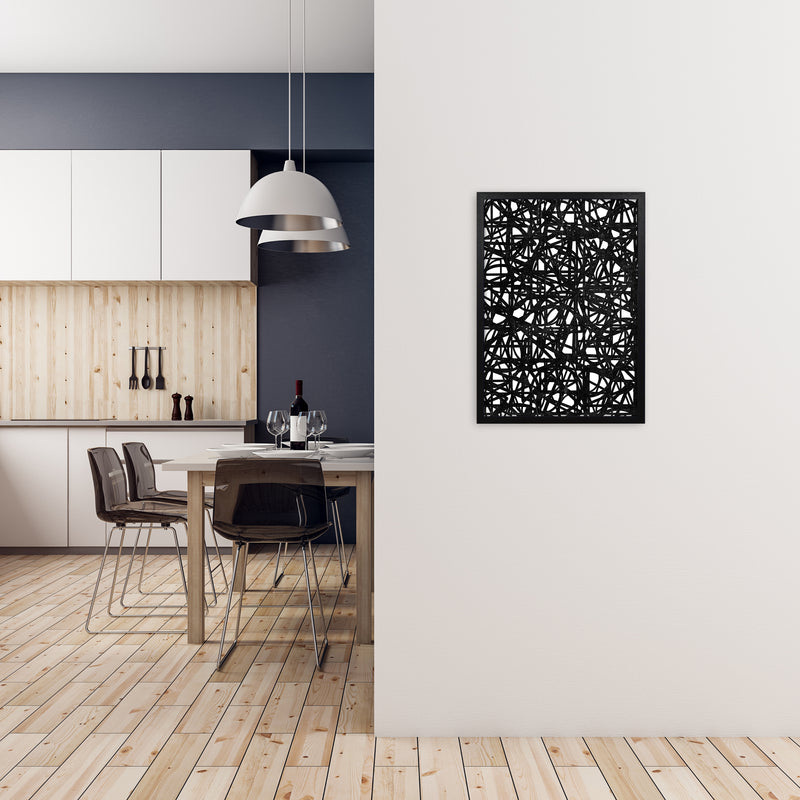 Black Graphic Print Original A2 White Frame