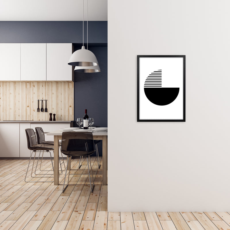 Mid Century Black Original A2 White Frame