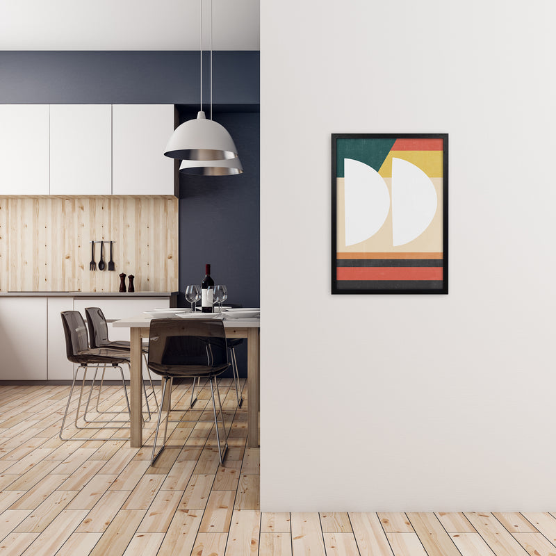 Mid Century Modern Art Print A A2 White Frame
