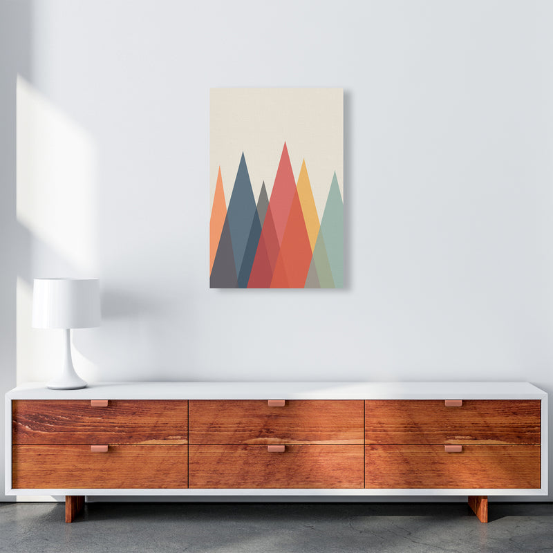 Portrait Mountain Abstract Original A2 Canvas