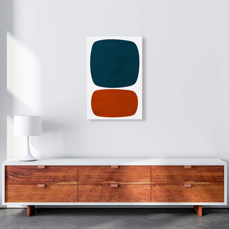 Blue and Orange Mid Century A2 Canvas