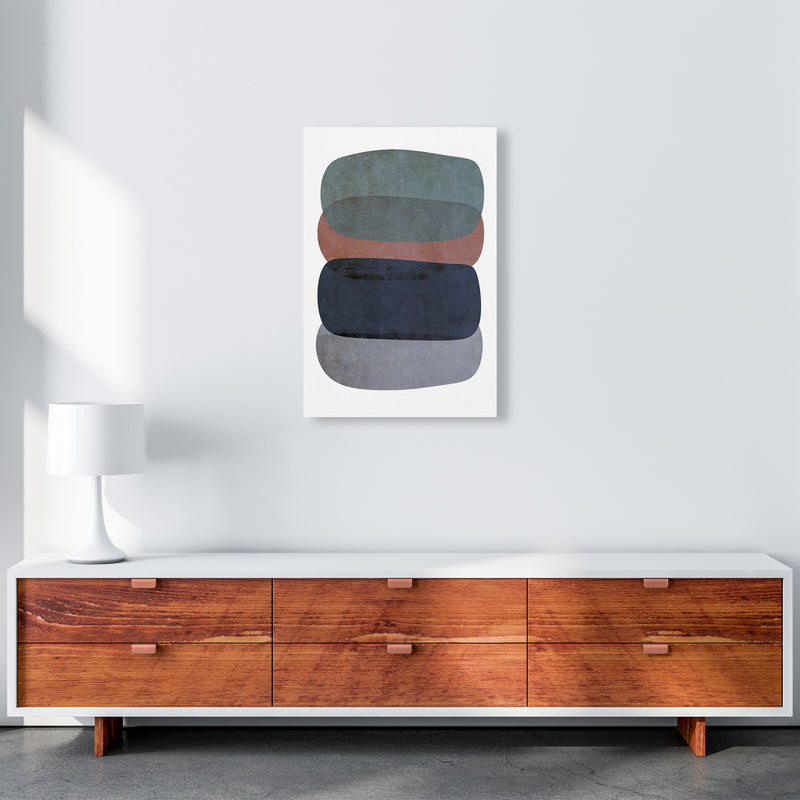 Earth Tones Soft Abstract Shapes A2 Canvas