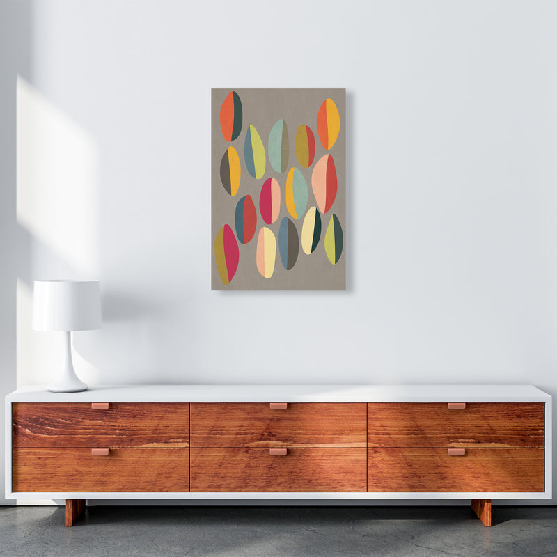 Mid Century Half Pebbles Original A2 Canvas