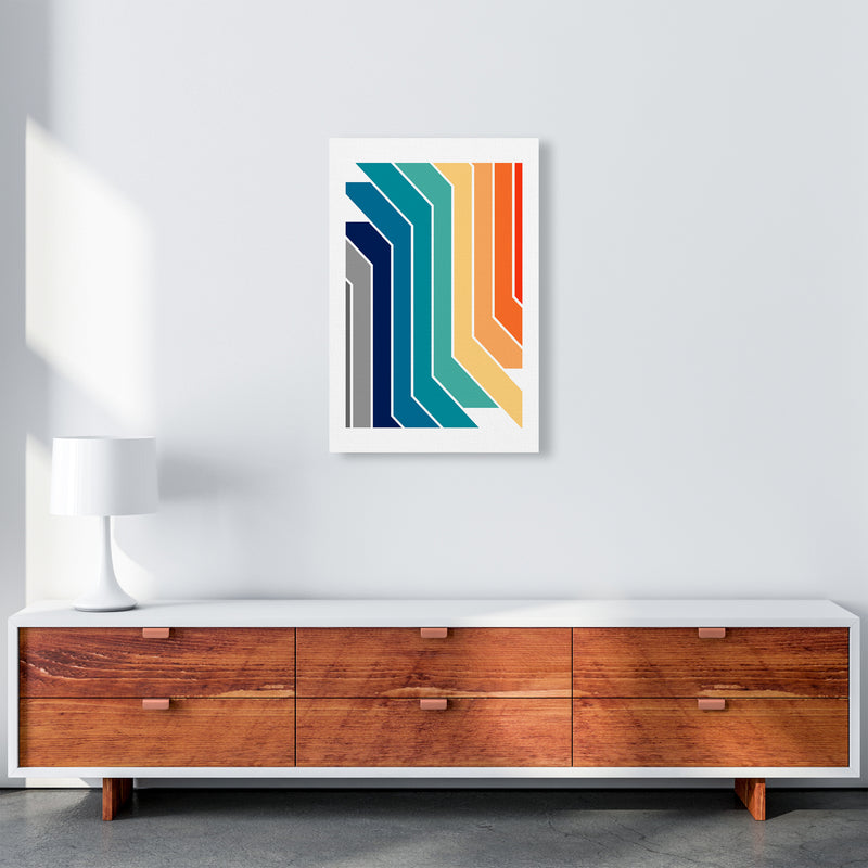 Modern Rainbow Stripes Original2 A2 Canvas