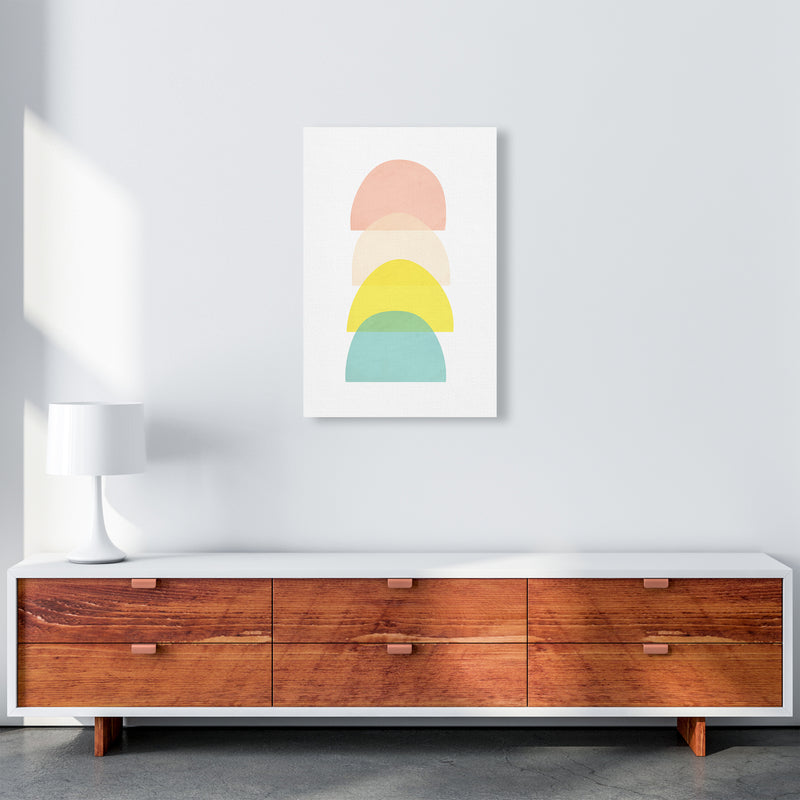 Semi Circle Summer Colours Original A2 Canvas