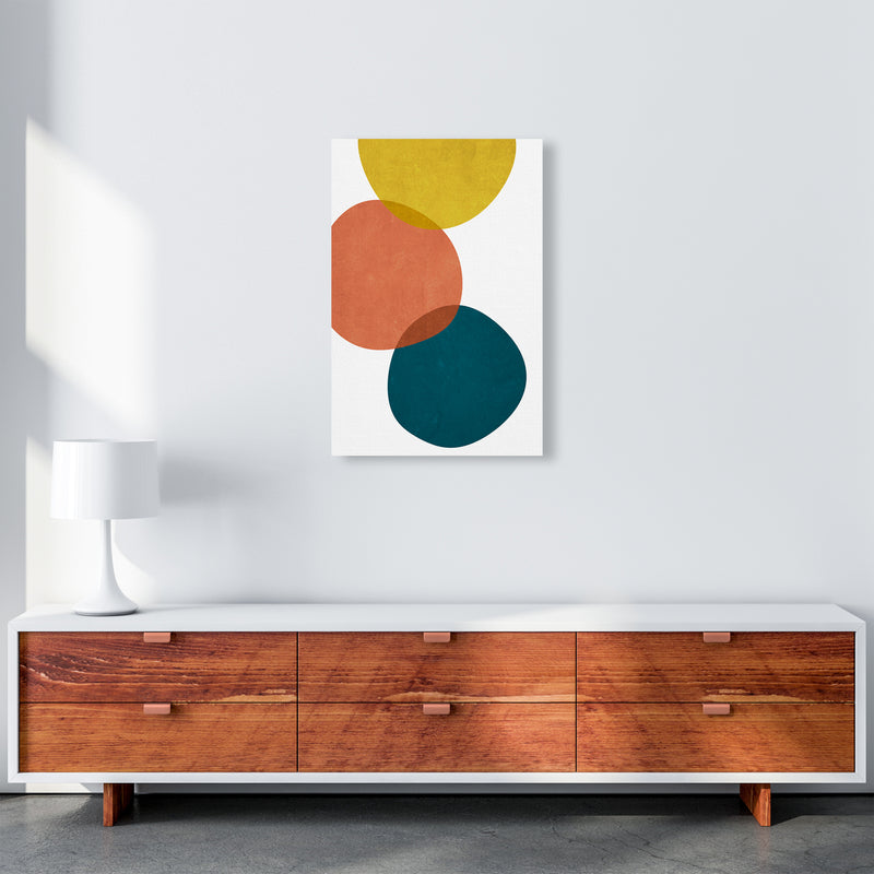 Yellow Red Blue Abstract Original A2 Canvas