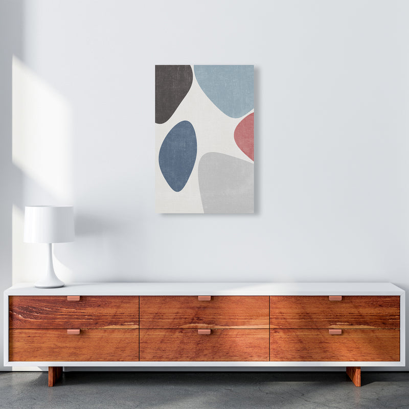 Blues Abstract Wall Art Original A2 Canvas
