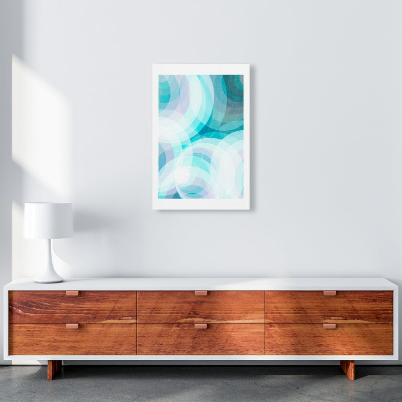Colorful Purple and Blue Abstract A2 Canvas
