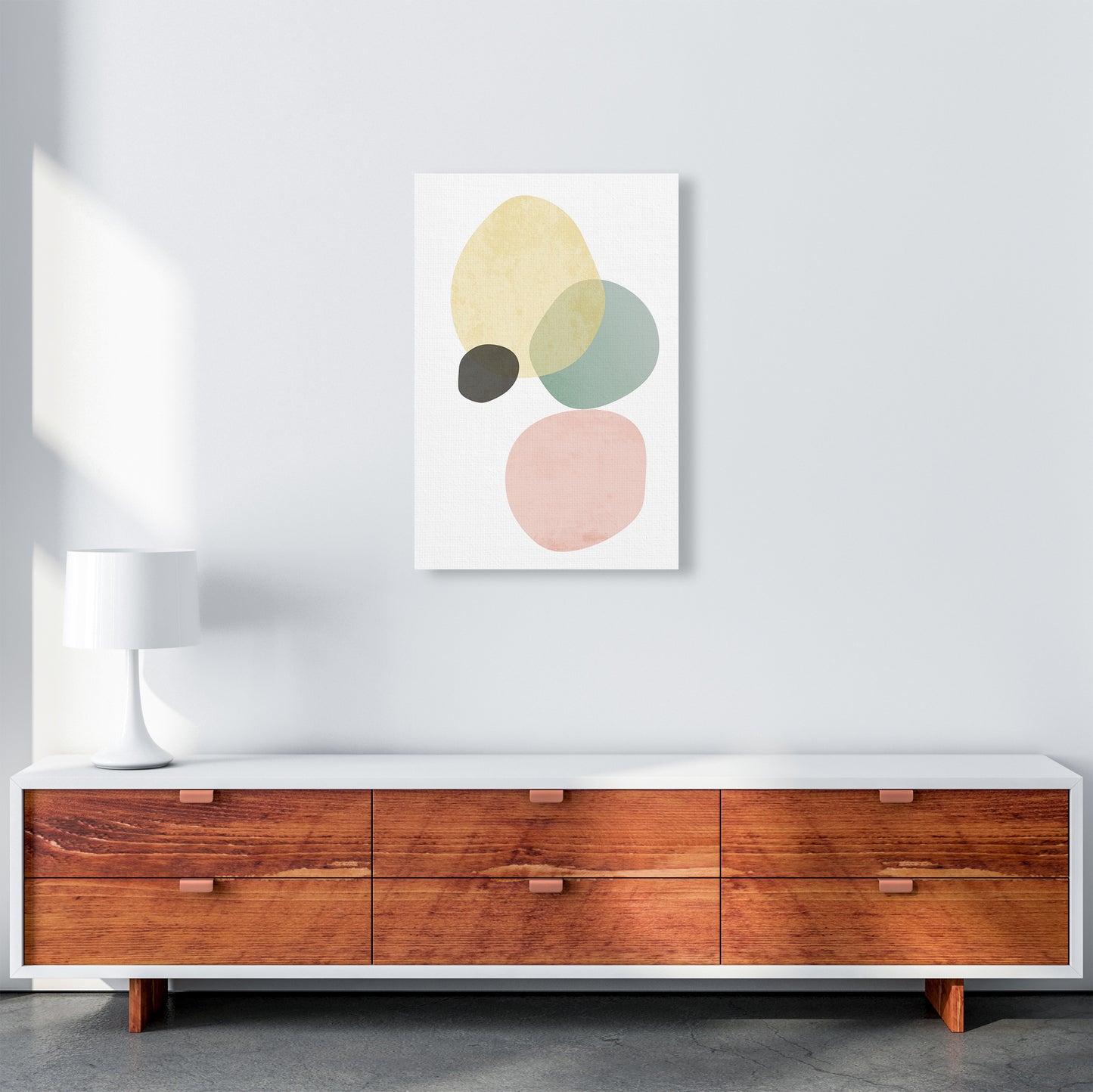 Abstract Pastel Original B A2 Canvas
