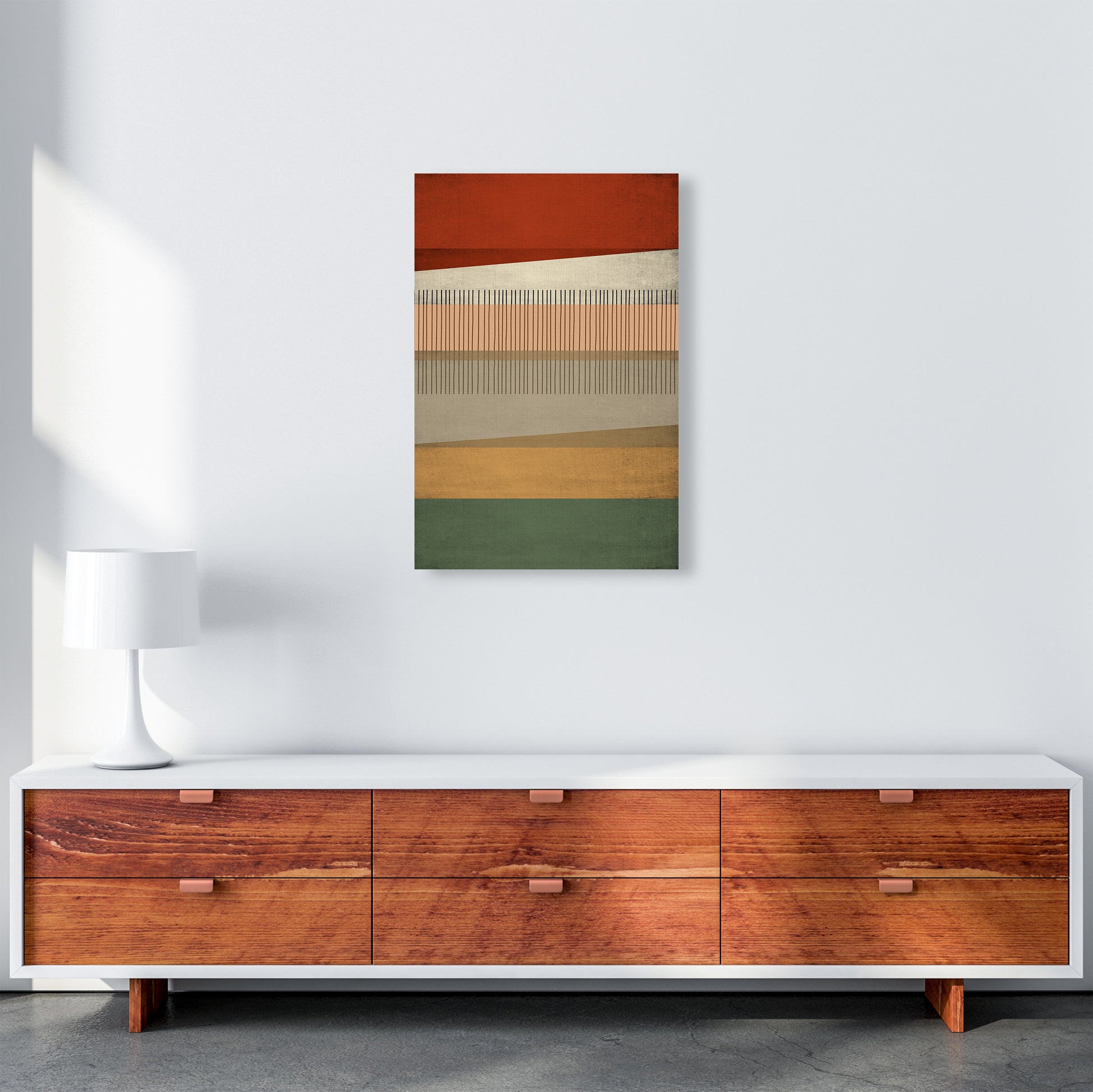 Abstract Earth Tone Prints B A2 Canvas