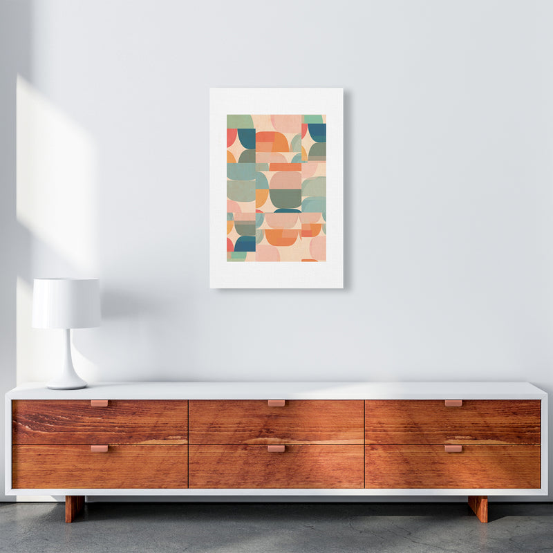 Abstract Prints Pastel A A2 Canvas