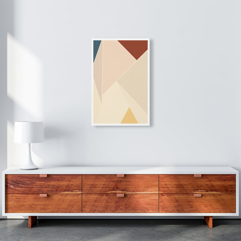 Colour Block Mid Century Art Print A A2 Canvas