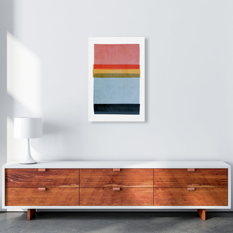 Colourful Abstract Shapes Wall Art B A2 Canvas
