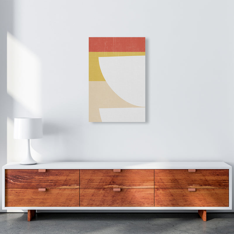 Colourful Mid Century Modern Print B A2 Canvas