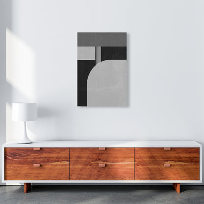 Mid Century Black and White Print A A2 Canvas