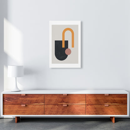 Mid Century Shapes Wall Art Print A A2 Canvas