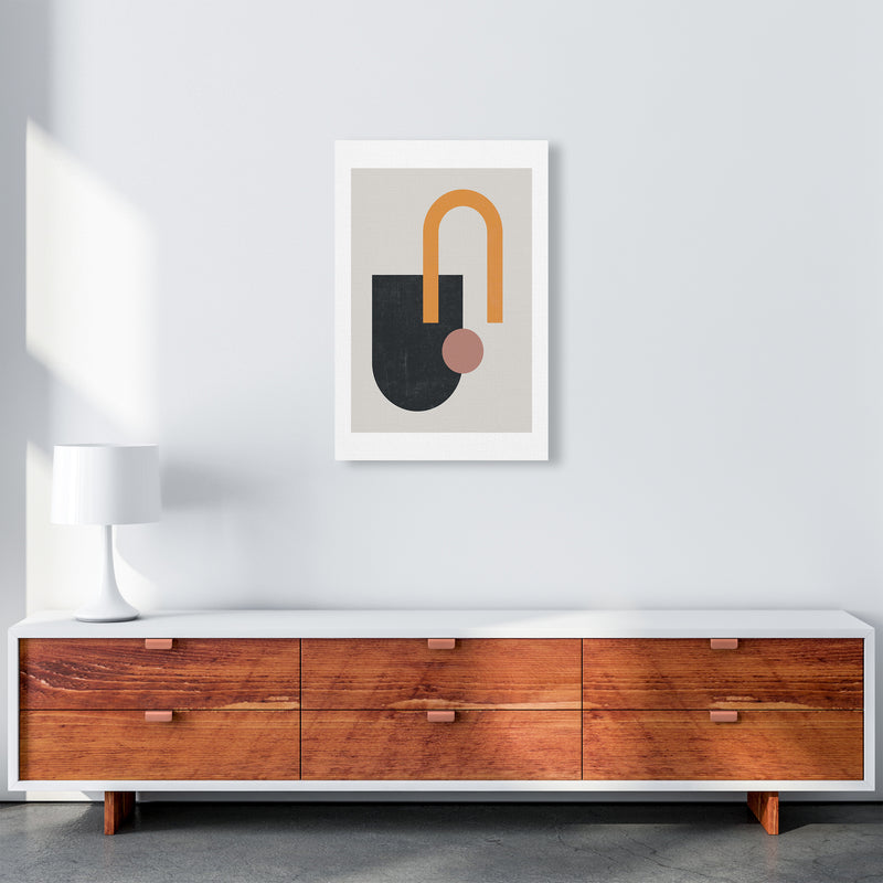 Mid Century Shapes Wall Art Print A A2 Canvas