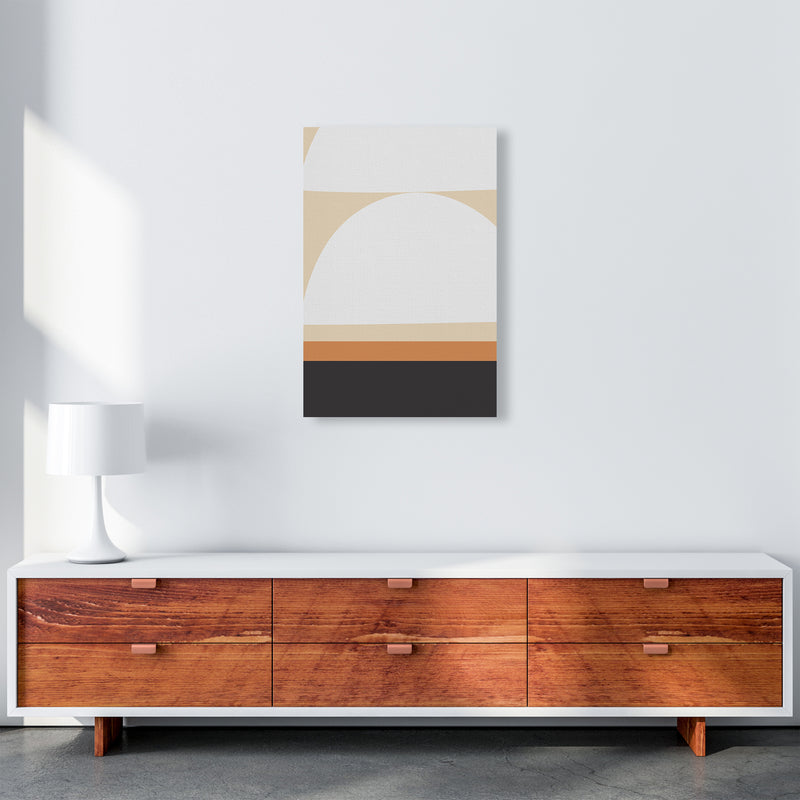 White Abstract Shapes A Original A2 Canvas