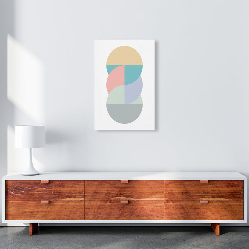 Abstract Pastel Nursery Print B A2 Canvas
