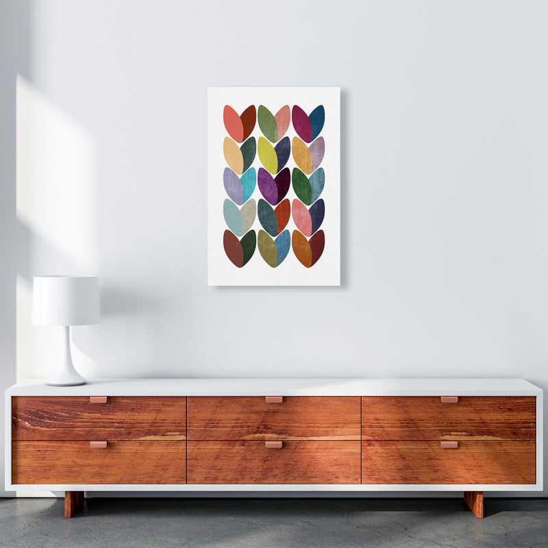 Scandinavian Hearts Wall Art Print A A2 Canvas