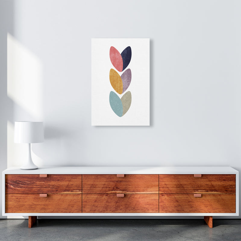 Scandinavian Hearts Wall Art Print B A2 Canvas