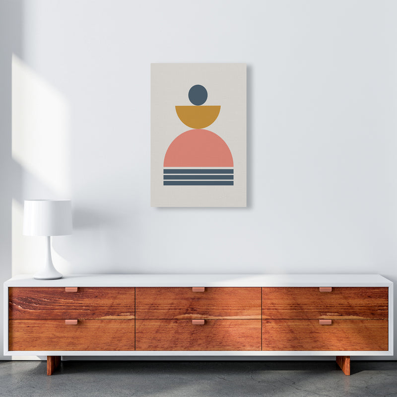 Mid Century Modern Prints on Grey C A2 Canvas