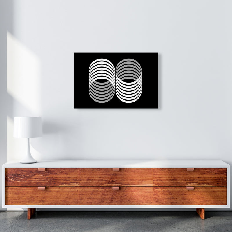 Abstract Modern Shapes Landscape Original A2 Canvas