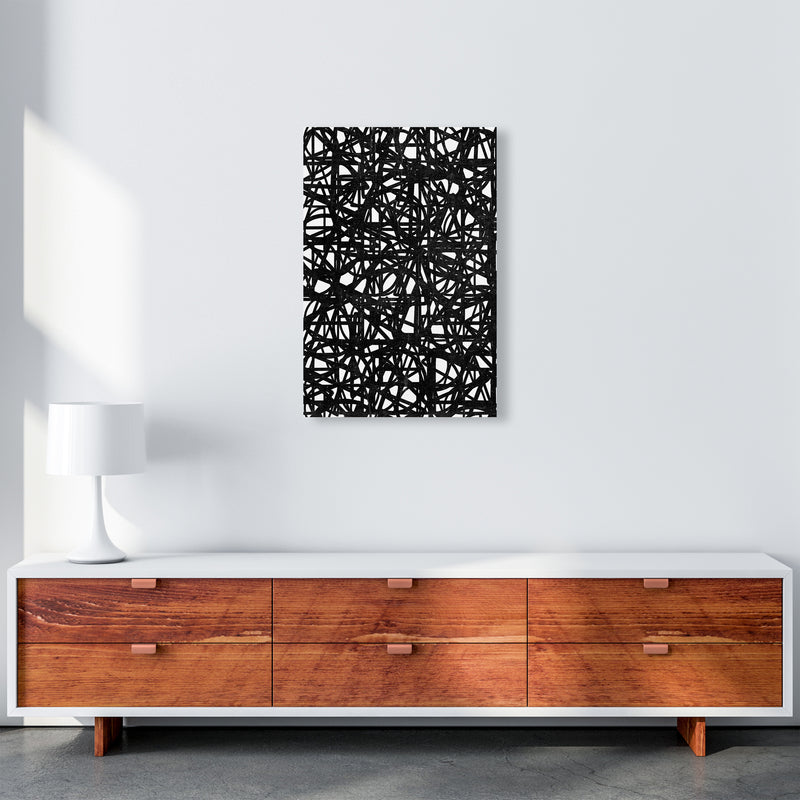Black Graphic Print Original A2 Canvas