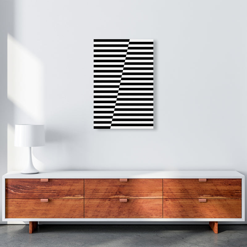 Black and White Stripe ALT A2 Canvas