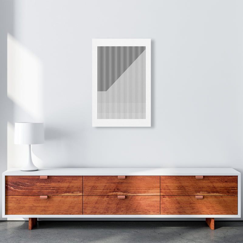 Simple Black and White Bauhaus A2 Canvas