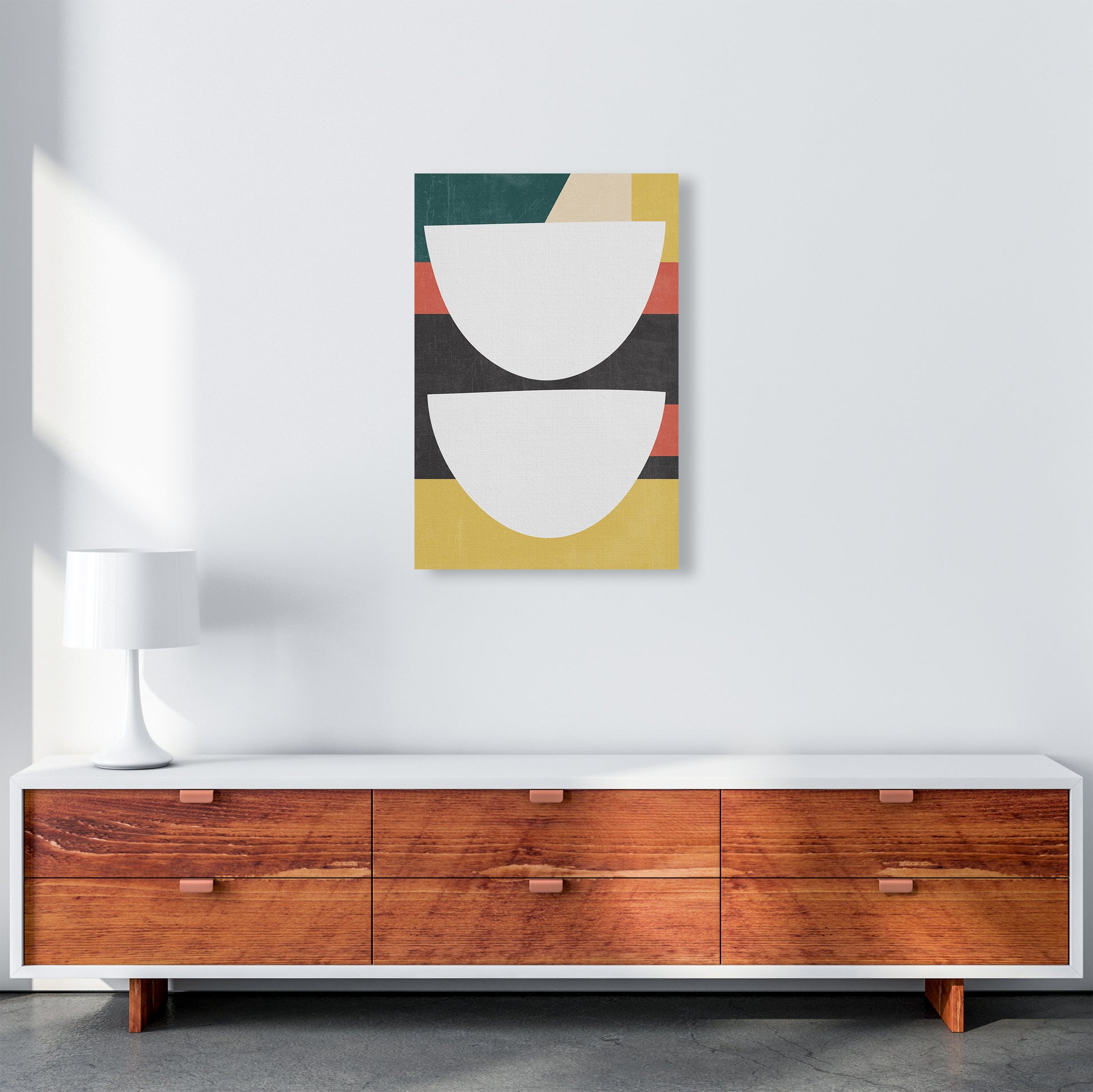 Mid Century Modern Art Print B A2 Canvas