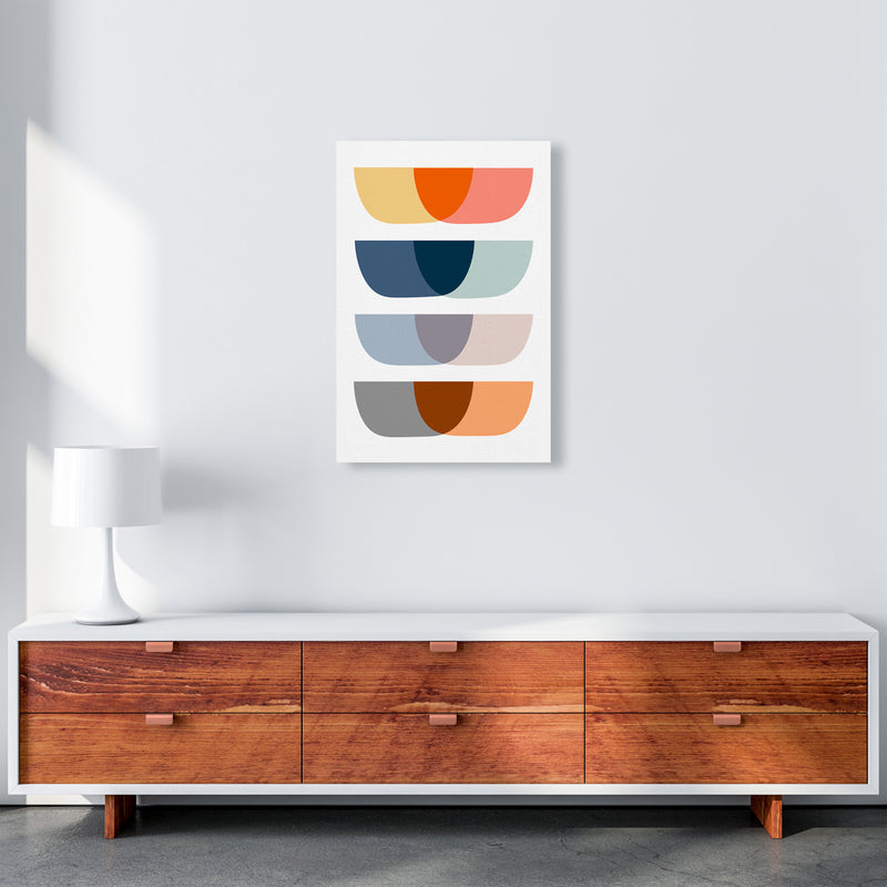 Abstract Mid Century Design Original A2 Canvas