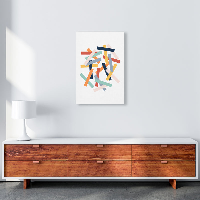 Colorful Scandinavian Lines Original A2 Canvas