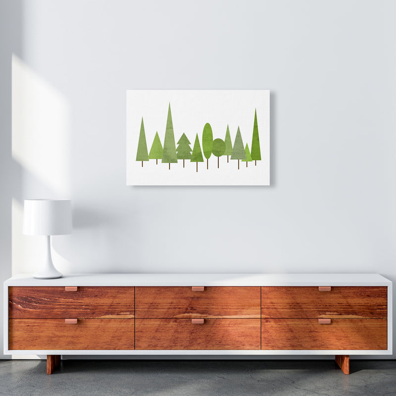 Scandinavian Trees Landscape Original A2 Canvas