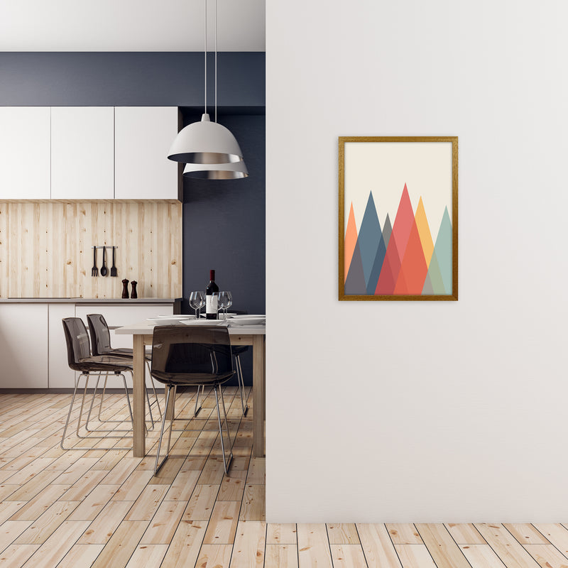 Portrait Mountain Abstract Original A2 Print Only