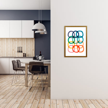 Colorful Rings Print A2 Print Only