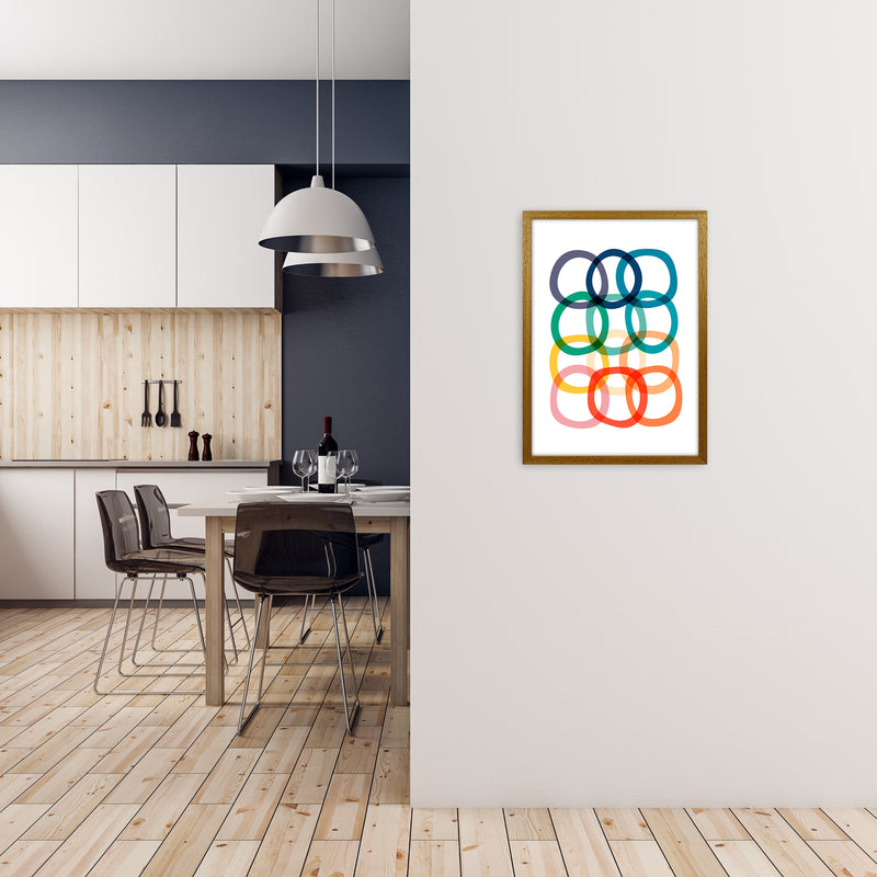 Colorful Rings Print A2 Print Only