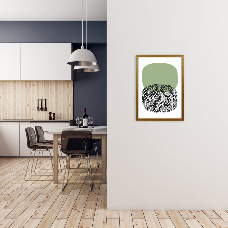 Green and Black Abstract Original A2 Print Only