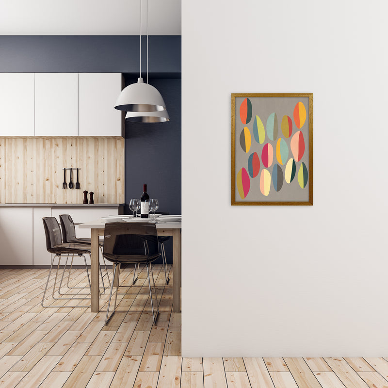 Mid Century Half Pebbles Original A2 Print Only