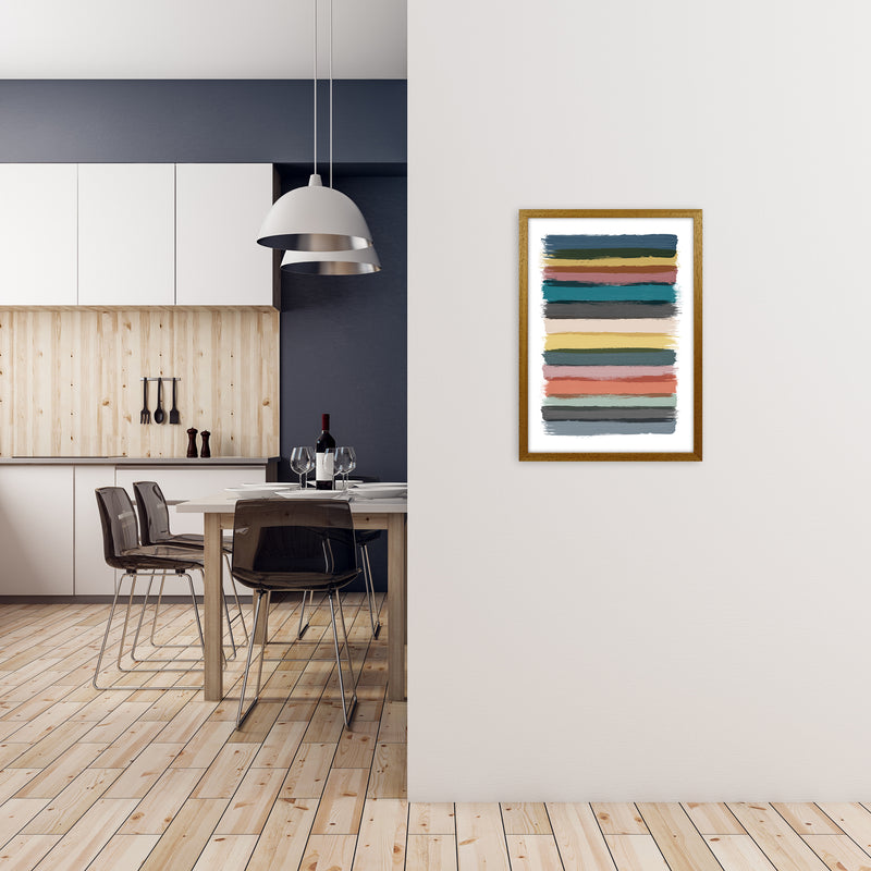 Multicolor Brush Strokes Original A2 Print Only