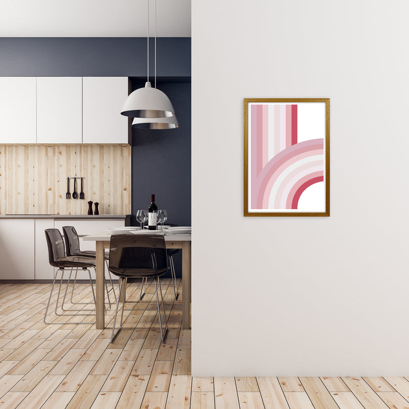 Pink Nursery Rainbow Wall Art A2 Print Only