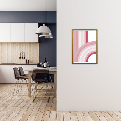 Pink Nursery Rainbow Wall Art A2 Print Only