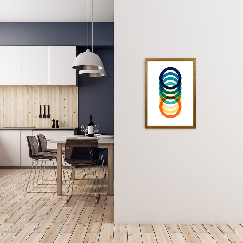 Mid Century Rings Original A2 Print Only